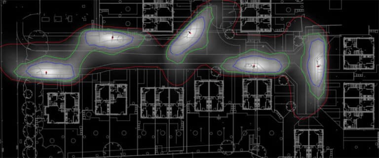 Lighting Design Example Light spread view