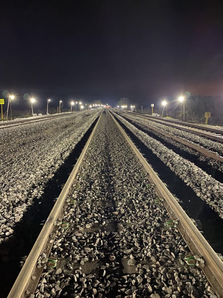 Protrack link lighting trackside night