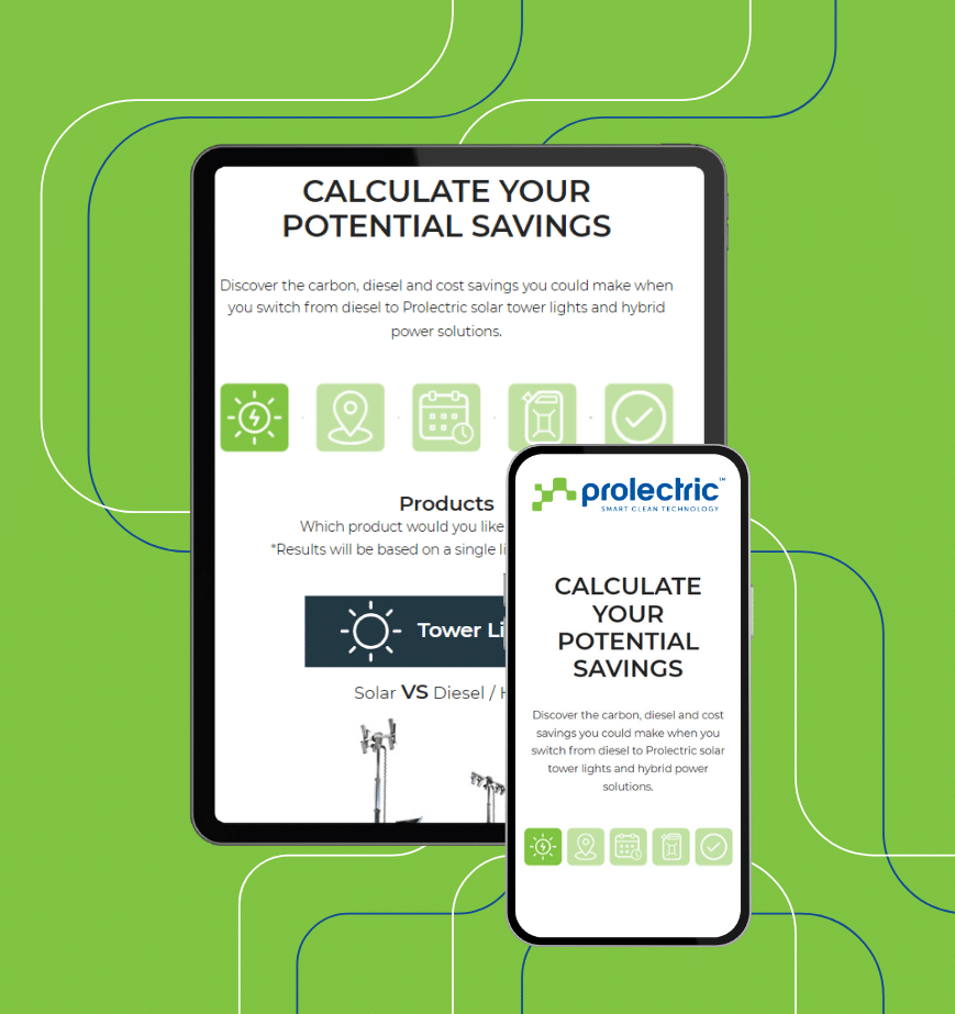 Savings calculator app screen