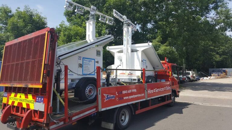 Prolights on Speedy hire lorry