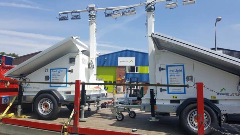Prolights on lorry outside of Prolectric yard