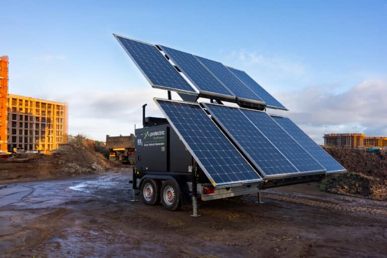 ProPower Solar Hybrid Generator at Commercial Building Site
