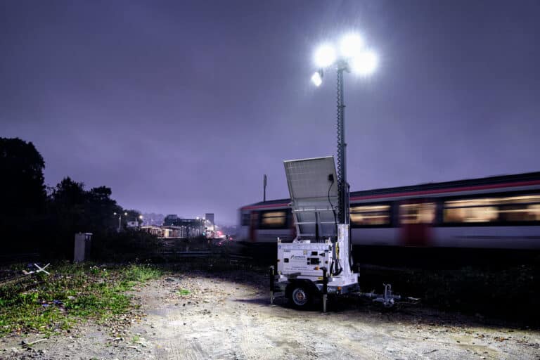 ProRXM Hybrid on site with passing train