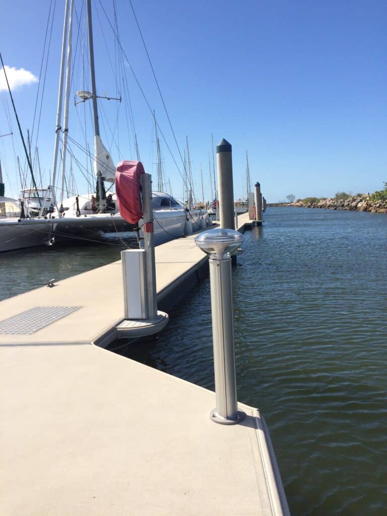 ST bollard on dock