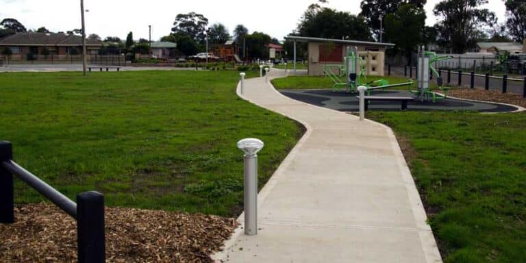 Prolectric Solar Bollard ST bollard in playground