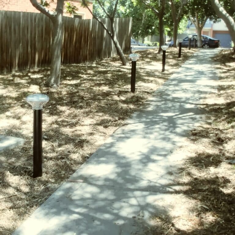 ST bollards pathway daytime