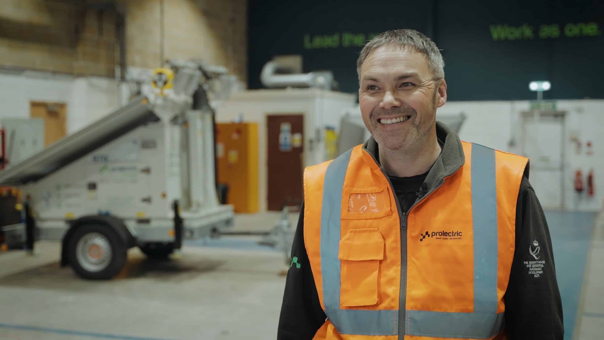 Chris Padgett in factory
