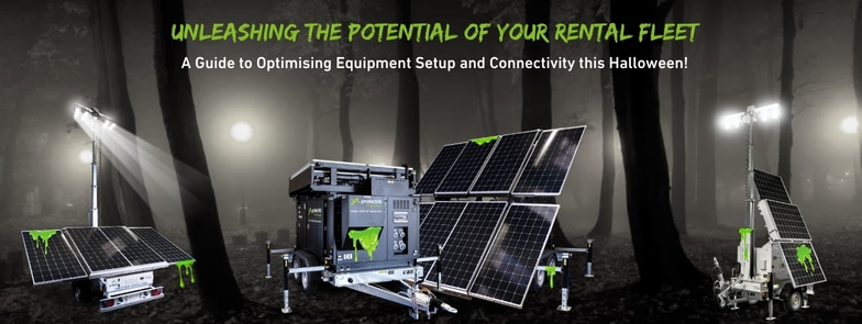 Dark Fright Night Halloween rental fleet image with prolectric products